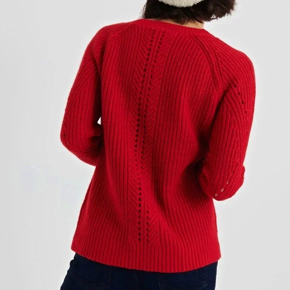 LUCKY 🍀 BRAND pullover pointelle sweater - Picture 7 of 12